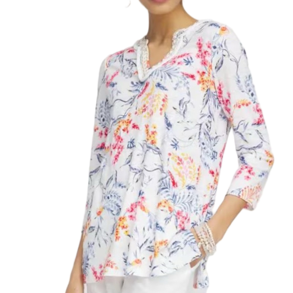 127. WOMENS CHICO’S 3/XL DETAIL TOP - Picture 2 of 8